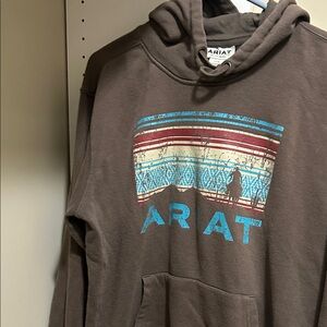 Ariat Brown Hoodie with Colorful Graphic